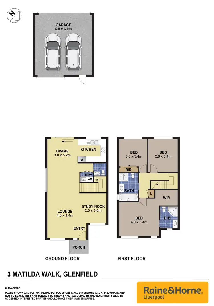 Floorplan of Homely house listing, 3 Matilda Walk, Glenfield NSW 2167