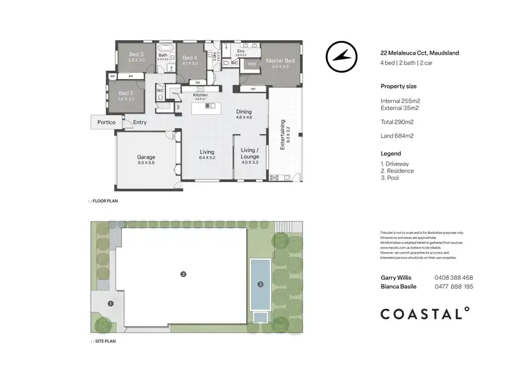 Floorplan of Homely house listing, 22 Melaleuca Circuit, Maudsland QLD 4210