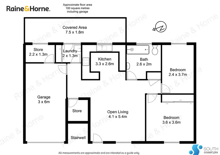 Floorplan of Homely unit listing, 6/9 South Street, Batemans Bay NSW 2536