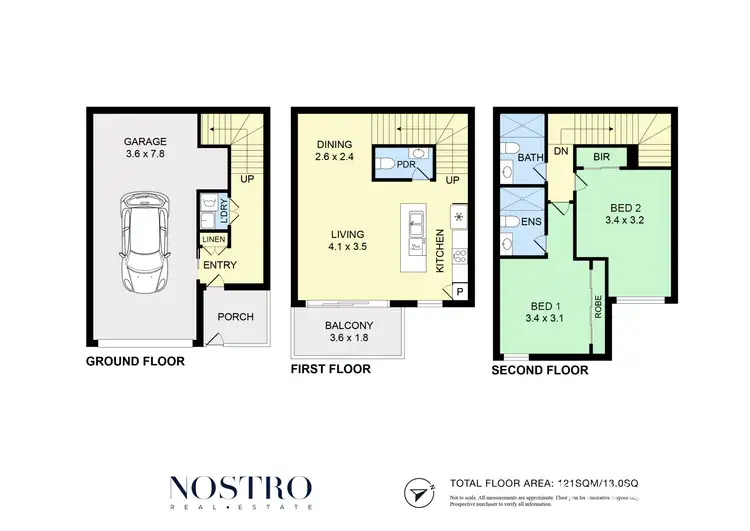 Floorplan of Homely townhouse listing, 47 Cameo Crescent, South Morang VIC 3752