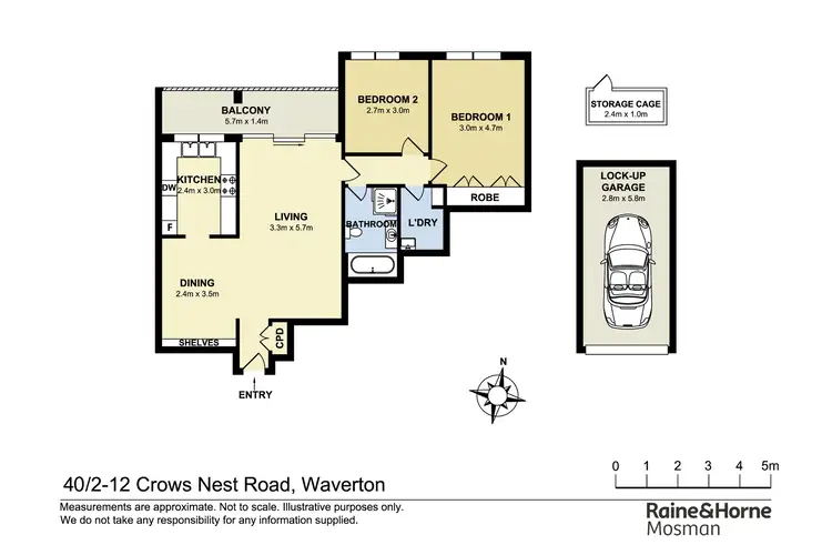 Floorplan of Homely apartment listing, 40/2-12 Crows Nest Road, Waverton NSW 2060