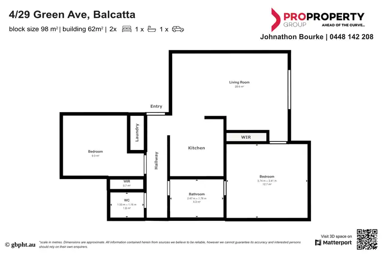 Floorplan of Homely unit listing, 4/29 Green Avenue, Balcatta WA 6021