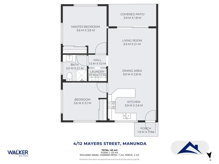 Floorplan of Homely unit listing, 4/12 Mayers Street, Manunda QLD 4870