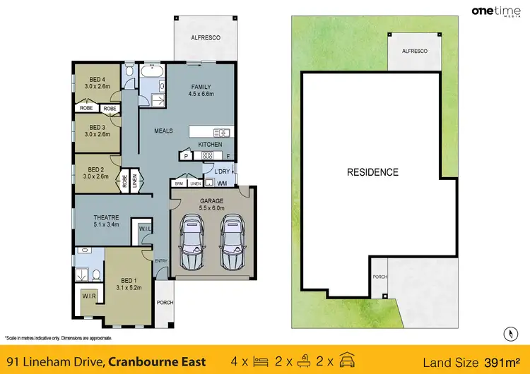 Floorplan of Homely house listing, 91 Lineham Drive, Cranbourne East VIC 3977