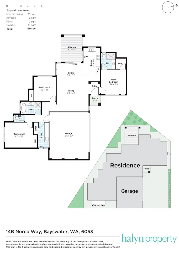Floorplan of Homely house listing, 14B Norco Way, Bayswater WA 6053