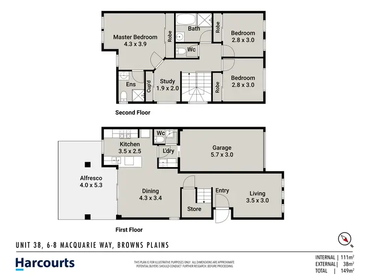Floorplan of Homely townhouse listing, 38/6-8 Macquarie Way, Browns Plains QLD 4118