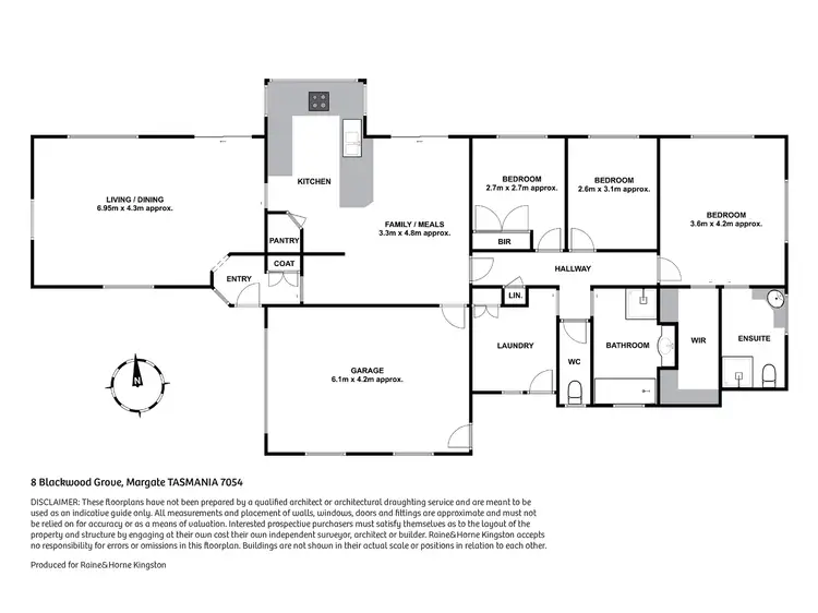 Floorplan of Homely house listing, 8 Blackwood Grove, Margate TAS 7054