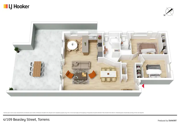 Floorplan of Homely apartment listing, 4/109 Beasley Street, Torrens ACT 2607