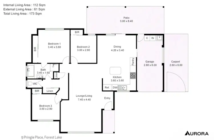 Floorplan of Homely house listing, 9 Pringle Place, Forest Lake QLD 4078