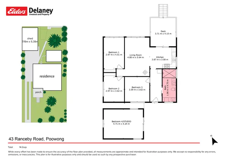 Floorplan of Homely house listing, 84 Ranceby Road, Poowong VIC 3988