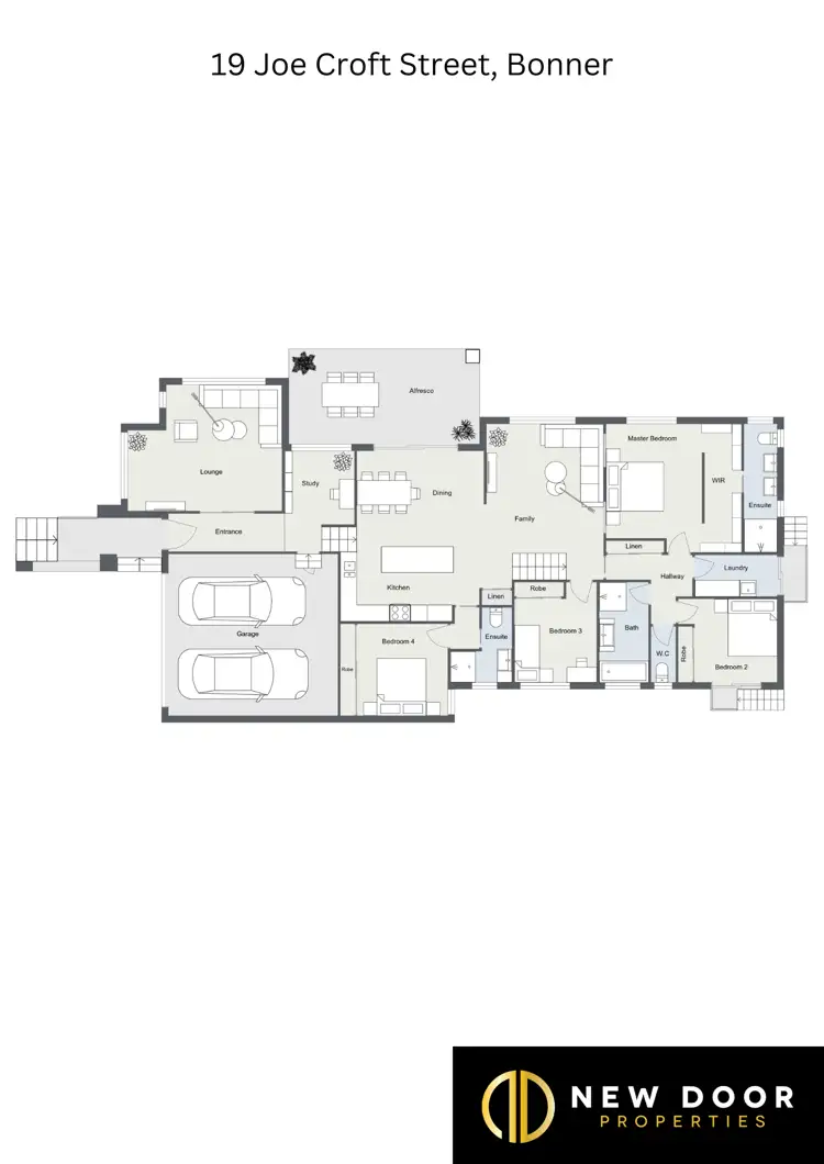Floorplan of Homely house listing, 19 Joe Croft Street, Bonner ACT 2914