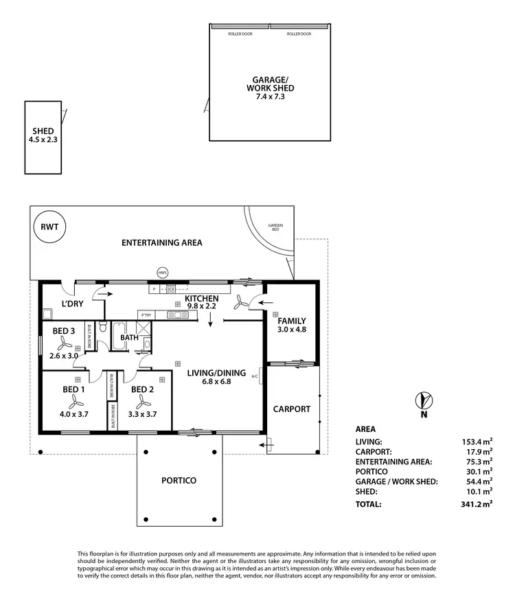 Floorplan of Homely house listing, 38 Nookamka Terrace, Barmera SA 5345