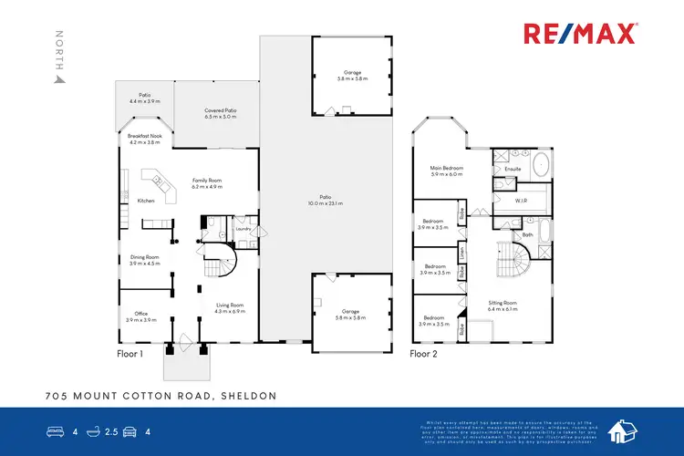 Floorplan of Homely rural property listing, 705 Mount Cotton Road, Sheldon QLD 4157