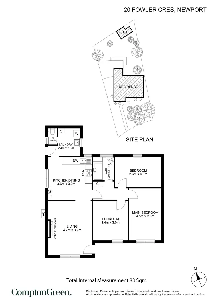 Floorplan of Homely house listing, 20 Fowler Crescent, Newport VIC 3015