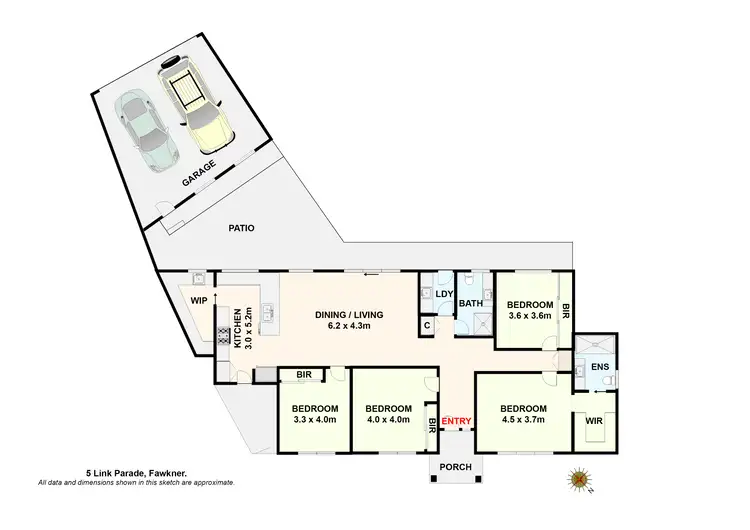 Floorplan of Homely house listing, 5 Link Parade, Fawkner VIC 3060