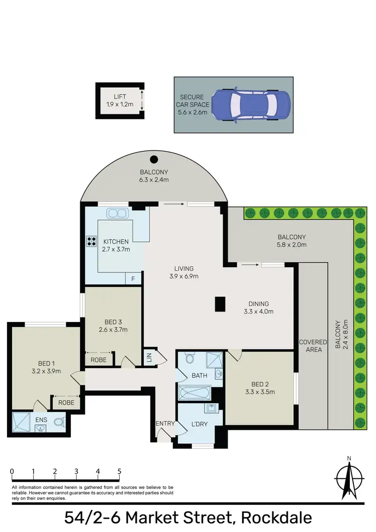 Floorplan of Homely apartment listing, 54/2-6 Market Street, Rockdale NSW 2216