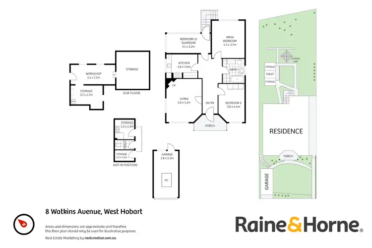 Floorplan of Homely house listing, 8 Watkins Avenue, West Hobart TAS 7000
