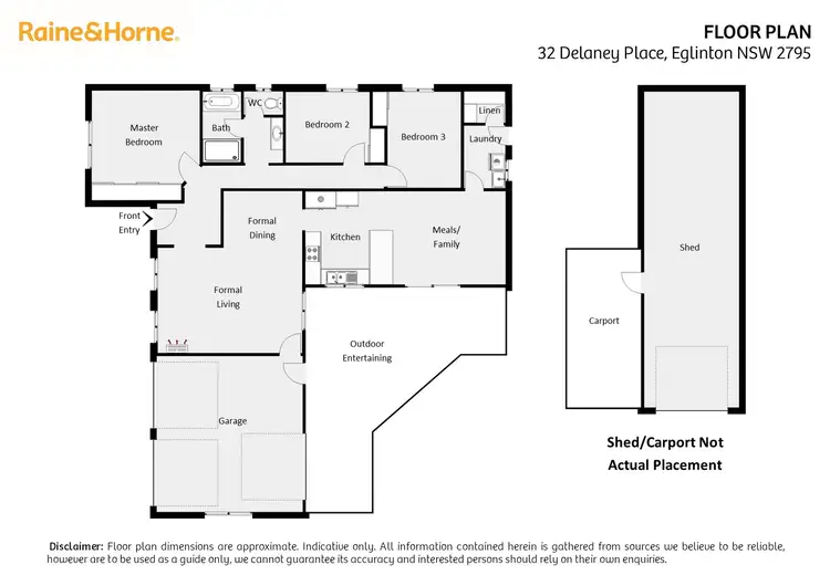 Floorplan of Homely house listing, 32 Delaney Place, Eglinton NSW 2795