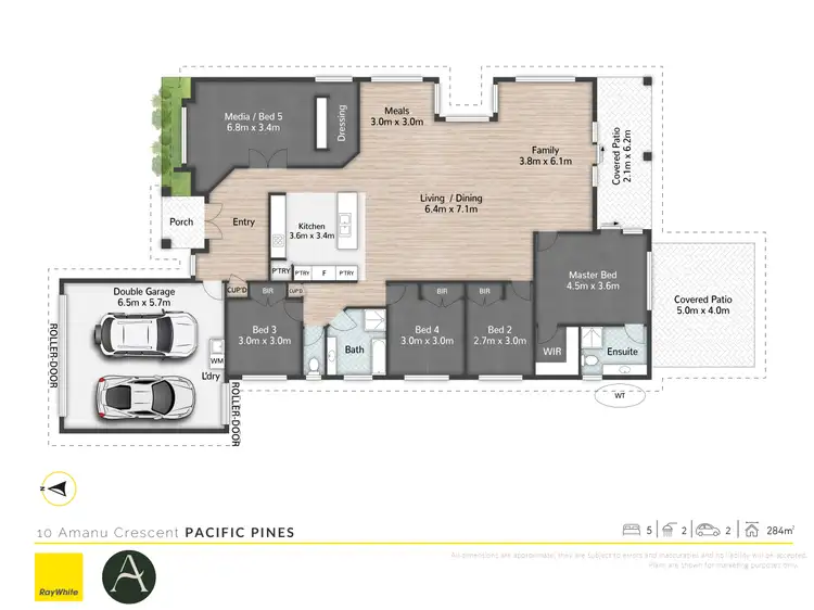 Floorplan of Homely house listing, 10 Amanu Crescent, Pacific Pines QLD 4211