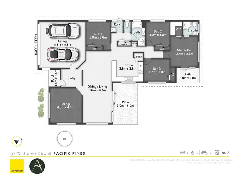 Floorplan of Homely house listing, 33 Witheren Circuit, Pacific Pines QLD 4211