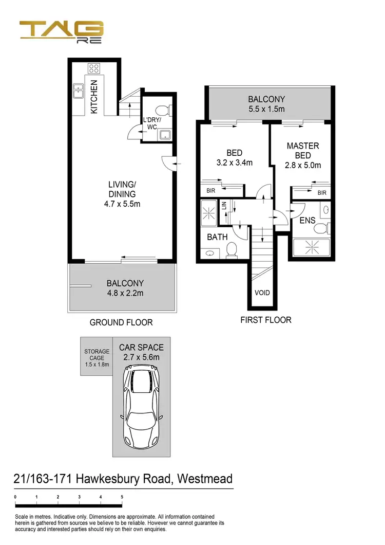 Floorplan of Homely unit listing, 21/163-171 Hawkesbury Road, Westmead NSW 2145