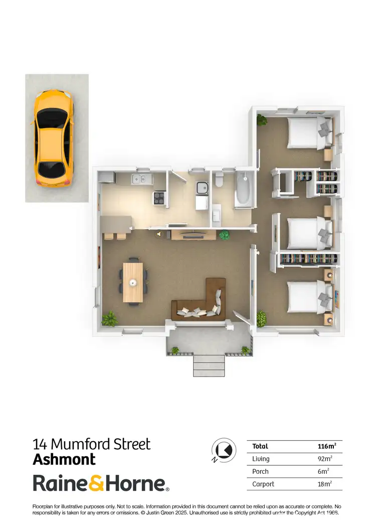 Floorplan of Homely house listing, 14 Mumford Street, Ashmont NSW 2650