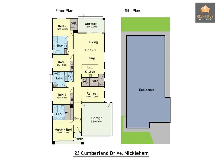 Floorplan of Homely house listing, 23 Cumberland Drive, Mickleham VIC 3064