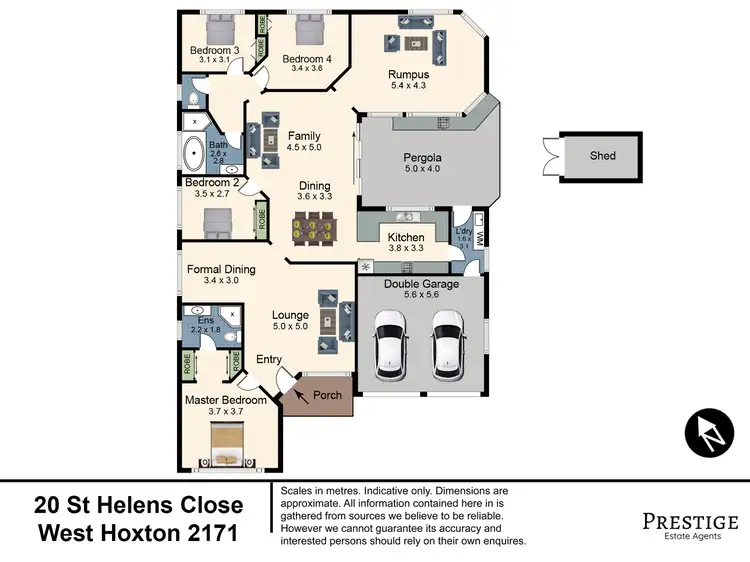Floorplan of Homely house listing, 20 St Helens Close, West Hoxton NSW 2171