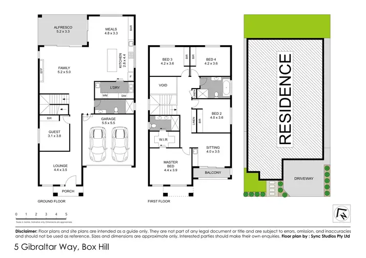 Floorplan of Homely house listing, 5 Gibraltar Way (Rouse Hill Heights), Box Hill NSW 2765