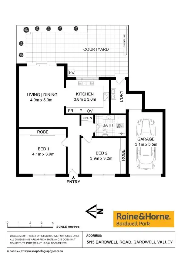 Floorplan of Homely house listing, 5/15 Bardwell Road, Bardwell Valley NSW 2207