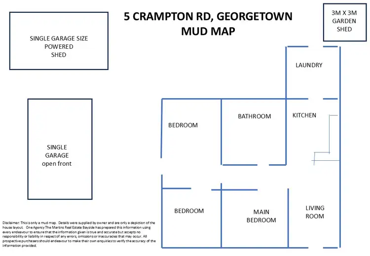 Floorplan of Homely house listing, 5 Crampton Rd, Georgetown QLD 4871