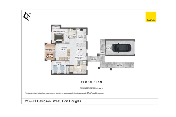Floorplan of Homely apartment listing, 2/69-71 Davidson Street, Port Douglas QLD 4877