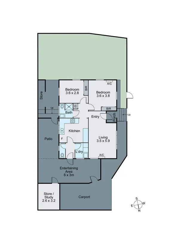 Floorplan of Homely unit listing, 1/32 Melinga Crescent, Chadstone VIC 3148