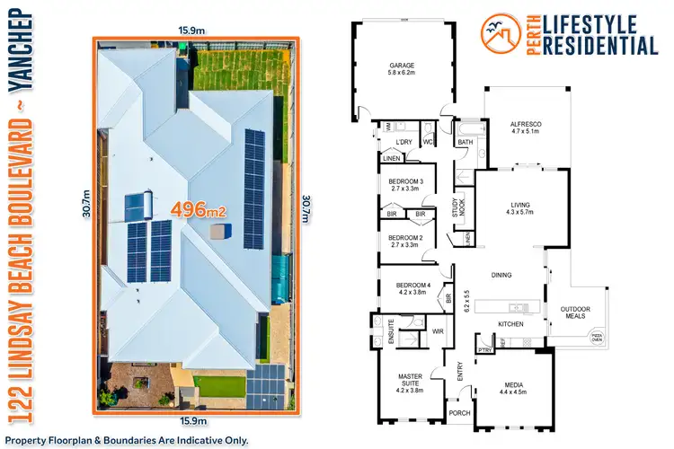 Floorplan of Homely house listing, 122 Lindsay Beach Boulevard, Yanchep WA 6035