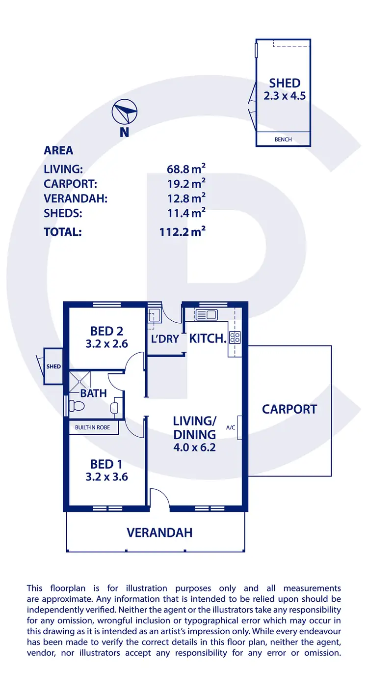 Floorplan of Homely house listing, 1/1 Market Place, Nairne SA 5252
