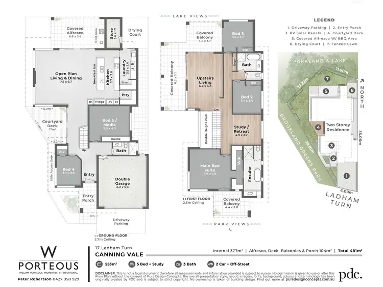 Floorplan of Homely house listing, 17 Ladham Turn, Canning Vale WA 6155