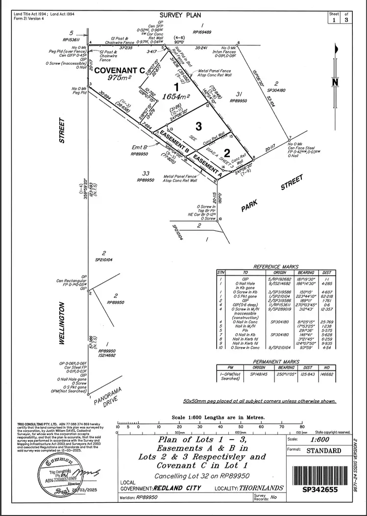 Floorplan of Homely land listing, 1/6 Park Street, Thornlands QLD 4164