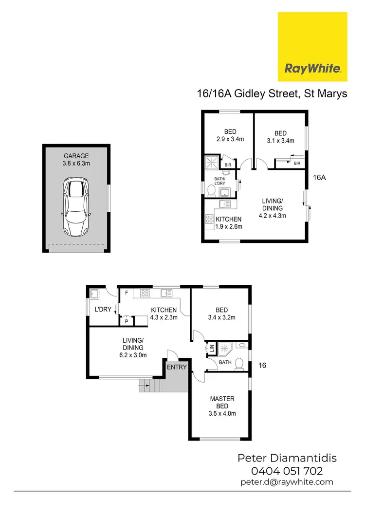 Floorplan of Homely house listing, 16 & 16a Gidley Street, St Marys NSW 2760