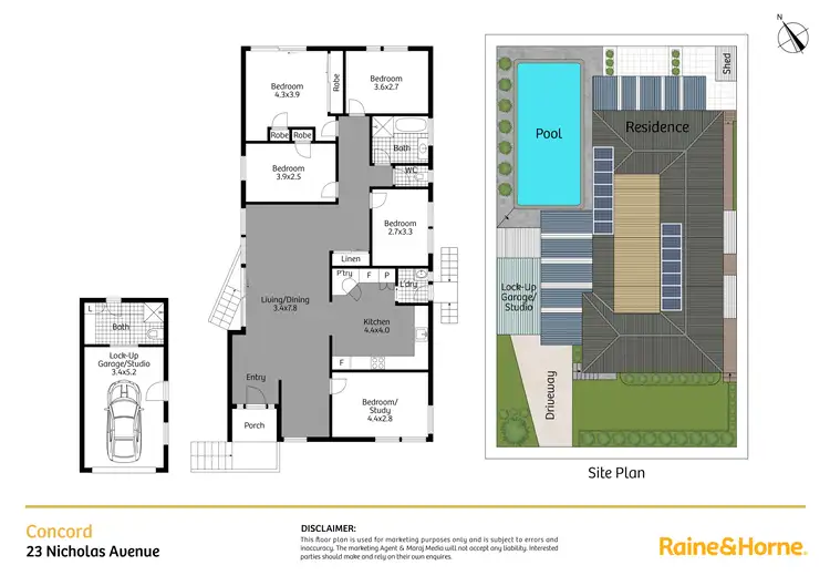 Floorplan of Homely house listing, 23 Nicholas Avenue, Concord NSW 2137