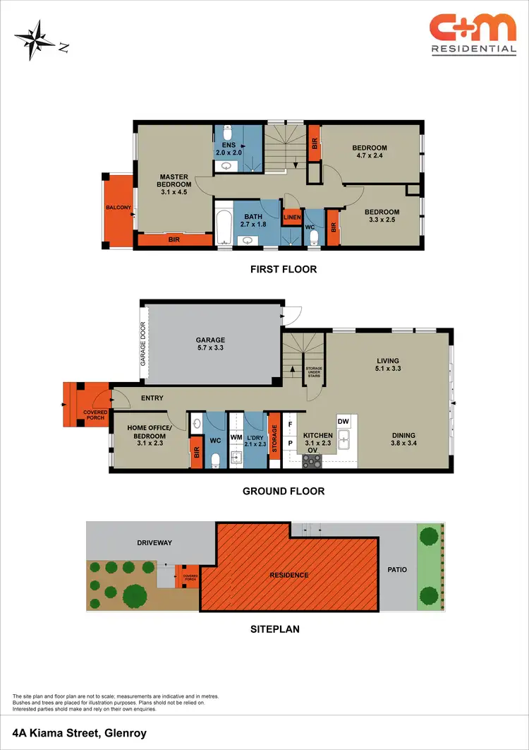 Floorplan of Homely townhouse listing, 4A Kiama Street, Glenroy VIC 3046