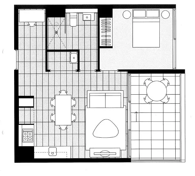 Floorplan of Homely apartment listing, 16/6 Archibald Avenue, Waterloo NSW 2017