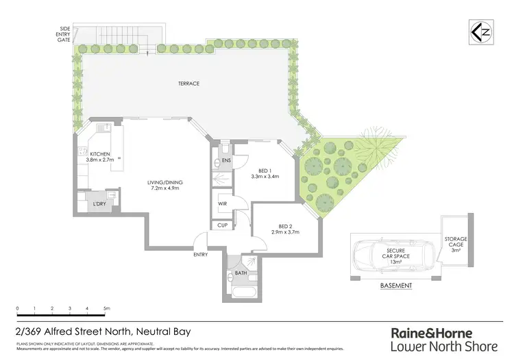 Floorplan of Homely apartment listing, 2/369 Alfred Street North, Neutral Bay NSW 2089