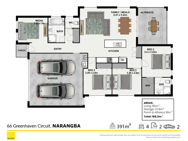 Floorplan of Homely house listing, 66 Greenhaven Circuit, Narangba QLD 4504