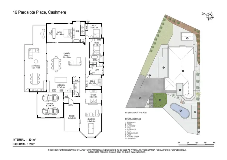 Floorplan of Homely house listing, 16 Pardalote Place, Cashmere QLD 4500