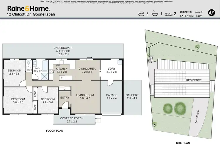 Floorplan of Homely house listing, 12 Chilcott Drive, Goonellabah NSW 2480