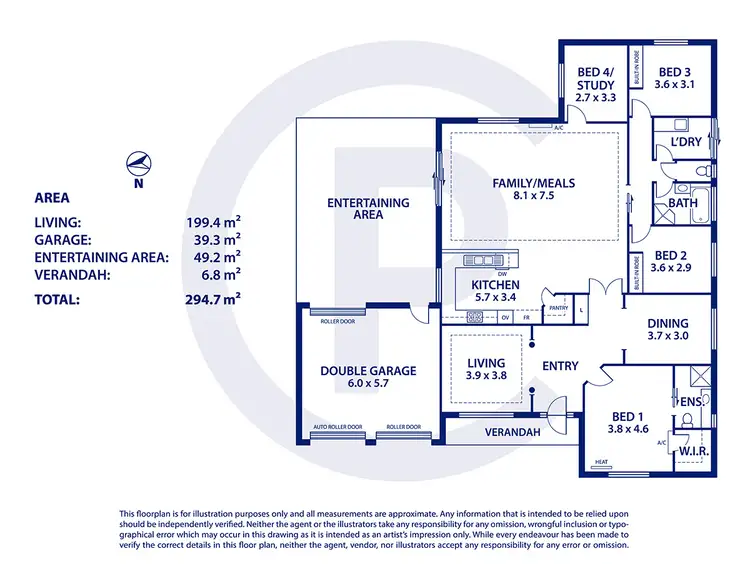 Floorplan of Homely house listing, 32 O'Donnell Drive, Littlehampton SA 5250