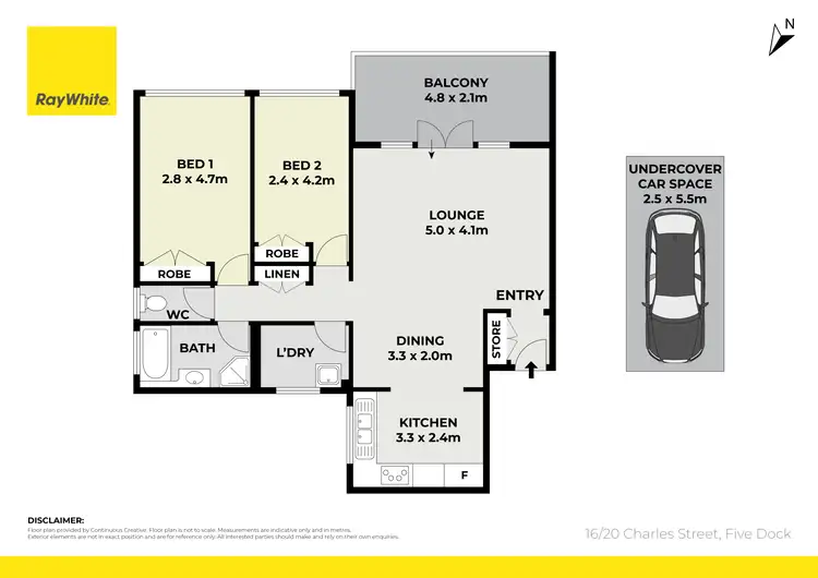 Floorplan of Homely apartment listing, 16/20 Charles Street, Five Dock NSW 2046