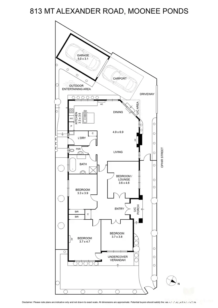 Floorplan of Homely house listing, 813 Mt Alexander Road, Moonee Ponds VIC 3039