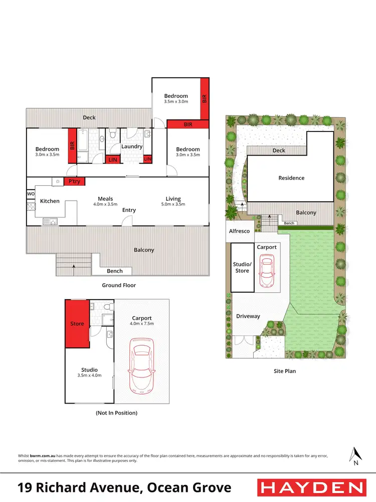 Floorplan of Homely house listing, 19 Richard Avenue, Ocean Grove VIC 3226