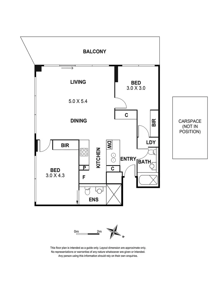 Floorplan of Homely apartment listing, 2101/620 Collins Street, Melbourne VIC 3000